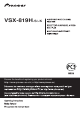Pioneer VSX-819H-K Operating Instructions Manual