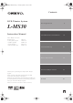 Onkyo L-MS30 Instruction Manual