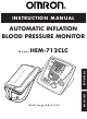 Omron HEM-712CLC Instruction Manual