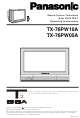 Panasonic TX-76PW05A Operating Instructions Manual