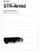 Sony STR-AV460 Operating Instructions Manual