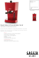 Gaggia Espresso Color RI8154/80 Specifications
