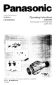 Panasonic NV-DX1EN Operating Instructions Manual