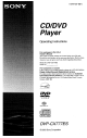 Sony DVP-CX777ES Operating Instructions Manual