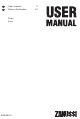 Zanussi ZOB35301BK User Manual