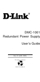 D-Link DMC-1001 - Power Supply - hot-plug User Manual