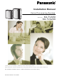 Panasonic KX-TVA50 Installation Manual