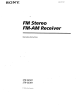 Sony STR-SE581 Operating Instructions Manual