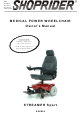 Shoprider STREAMER Sport 888WA Owner's Manual