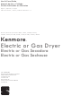 Kenmore 6002 Use & Care Manual