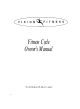 Vision Fitness Fitness Cycle Owner's Manual