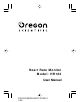 Oregon Scientific HR102 User Manual