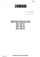Zanussi ZO 29 N Instruction Booklet