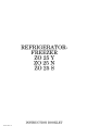 Zanussi ZO 25 N Instruction Booklet