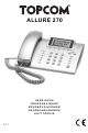 Topcom ALLURE 270 User Manual
