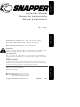 Snapper Snapper SB2000M Instruction Manual