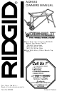 RIDGID AC9930 Owner's Manual