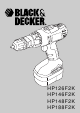 BLACK & DECKER HP188F2K Instruction Manual