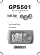 Uniden GPS501 Operating Manual