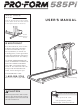 ProForm 585pi User Manual
