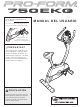 ProForm 750 Ekg Bike Manual Del Usuario