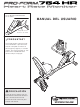 ProForm 764hr Bike Manual Del Usuario