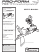 ProForm 765 Tr Bike Manual