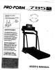 ProForm 785 TL User Manual