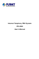 Planet Networking & Communication IPX-2000 User Manual
