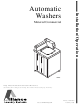 Alliance Laundry Systems TLW12C Installation And Operation Instructions Manual