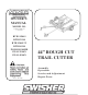 Swisher RTB115441 Owner's Manual