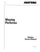 Maytag Performa DLW231 Series Service Manual