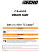Echo CS-400F Instruction Manual