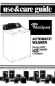 Whirlpool LA6300XP Use & Care Manual