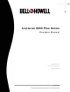 Bell and Howell Copiscan 8000 Plus Series Operator's Manual
