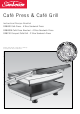 Sunbeam Cafe Press GR8400 Instruction/Recipe Booklet