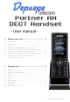 Depaepe Telecom Partner RX User Manual