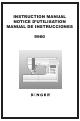 Singer 9960 Instruction Manual