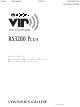 Toyota RS3200 PLUS Owner's Manual