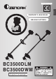 Zenoah BC3500DLM Owner's Manual