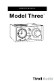 Tivoli Audio Three Owner's Manual