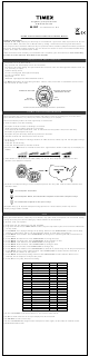 Timex W-207 Manual