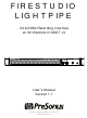 PRESONUS FIRESTUDIO LIGHTPIPE User Manual