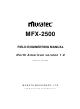Muratec MFX-2500 Field Engineering Manual
