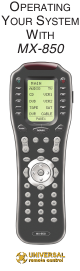 Universal Remote Control MX-850 Manual