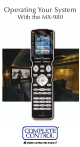 Universal Remote Control MX-980 Manual