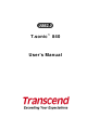 Transcend T.sonic 840 User Manual