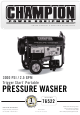 Champion Power Equipment Trigger Start 76522 Owner's Manual & Operating Instructions