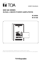 Toa W-906A User Manual