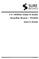 Sure Electronics TK2050 User Manual